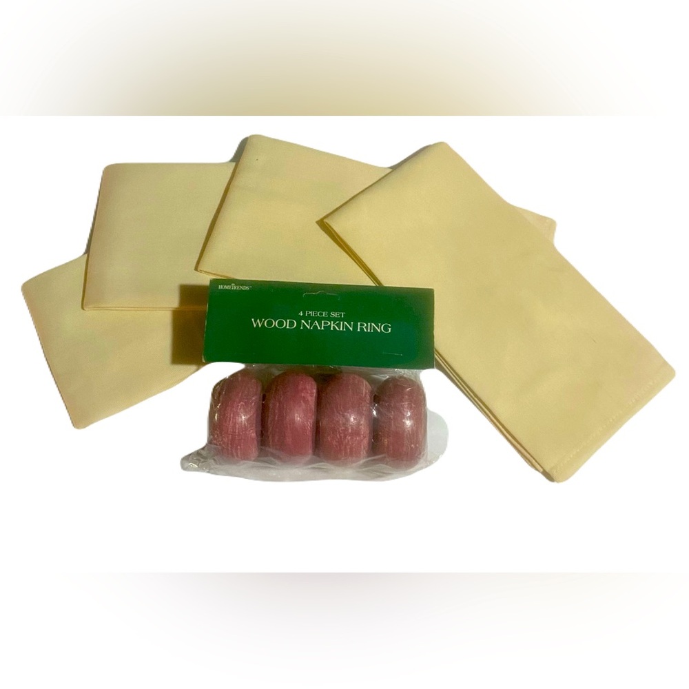NWOT Brushed Dark Pink Napkin Holders with Beige Napkins